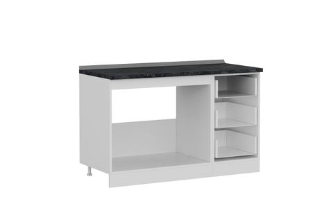 MİNAR 135 CM MUTFAK DOLABI BEYAZ 135-B2-ALT MODÜL