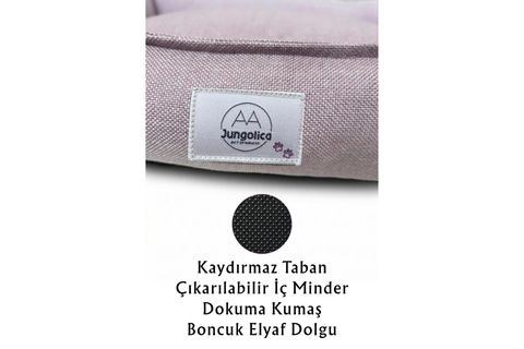 VANILLA KÖPEK YATAĞI A.PEMBE XL BEDEN 75X95X22