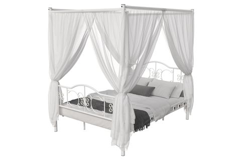 ARGİMO PERO SULTAN PERDELİ CİBİNLİKLİ METAL KARYOLA, 140X200