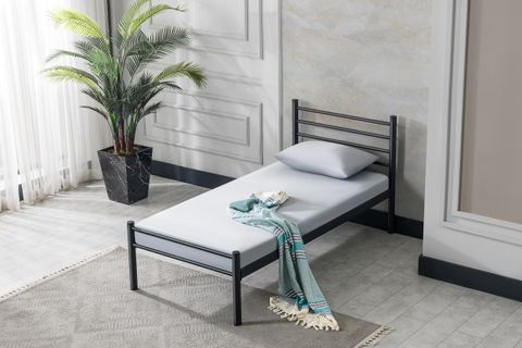 EVGER METAL KARYOLA, K10, SİYAH, 90X190