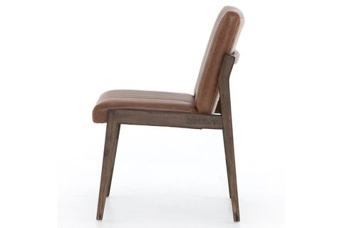 LOOKS DERİ AHŞAP SANDALYE,  KAHVERENGİ
