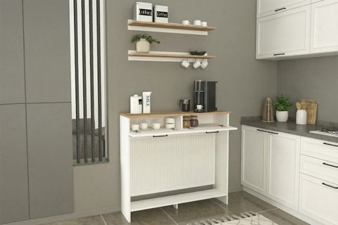 SOLANA PETEK ÜSTÜ DRESUAR, KAHVE KÖŞESİ, 110 CM