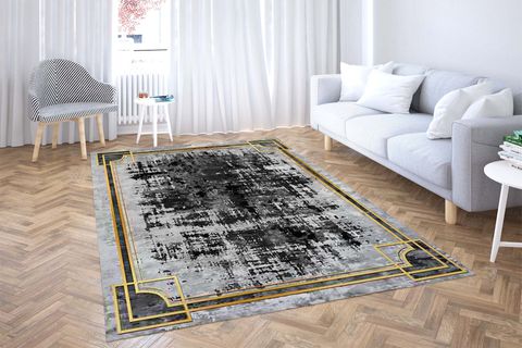 HALI VAGONU DİJİTAL BASKI HALI S-122, YIKANABİLİR, 100X300