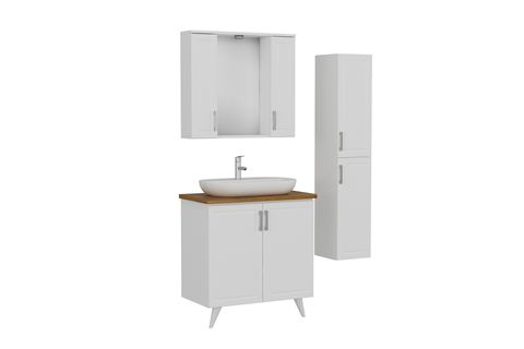 SANYA BANYO DOLABI16, BEYAZ, 85CM