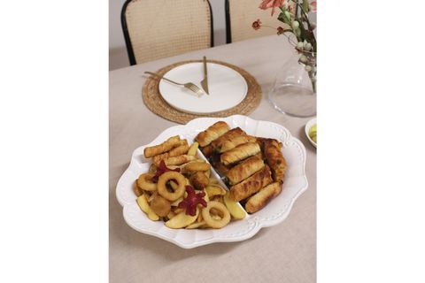 THE MİA GRANDE SERVİS TABAĞI BEYAZ 41X32 CM GRD0006