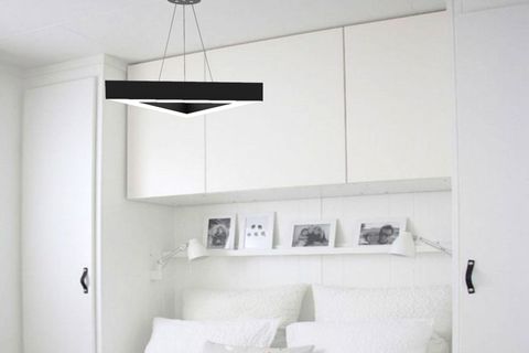 HEGZA LIGHTING TRIAN LED AVİZE, SİYAH KASA GÜN IŞIĞI