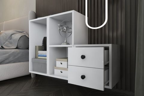 YUSUF KOMODİN, 2 ÇEKMECELİ, PNR-KMD-1002