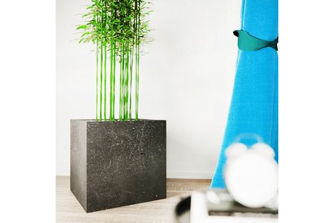 HAFİF BETON SAKSI TERRAZO CUBE XL KIRMIZI