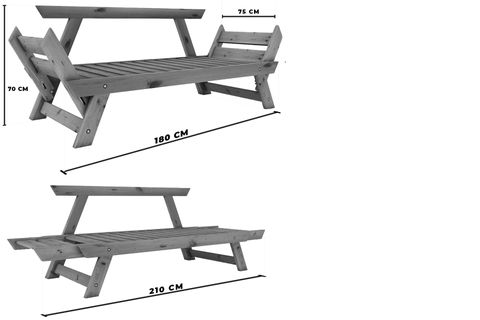 WOODESK ADALAR MASİF AHŞAP KANEPE, TİK-TURUNCU RENK, CPT8172-210