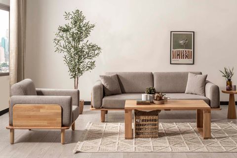 DİVA KOLTUK TAKIMI ANTRASİT, NATURAL