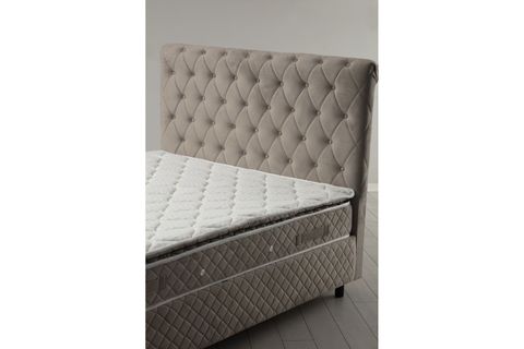 SONATA VASSİ ÇİFT KİŞİLİK BAZA+BAŞLIK+YATAK, BEJ, 160X200