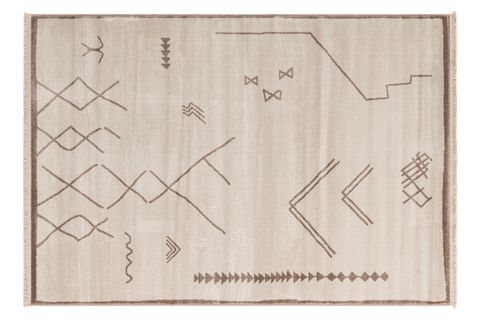 ANGORAHOME LİFE MAKİNE HALISI 6081, SAÇAKLI, BEJ, 200X300