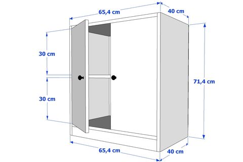 YUSUF KOMODİN, 2 KAPAKLI, KMD-1048-Ç