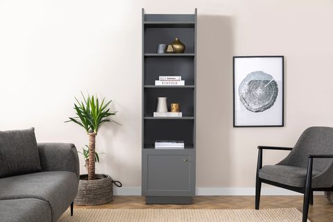 HENRY KİTAPLIKLI DOLAPLI TV SEHPASI, ANTRASİT