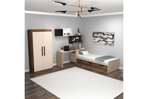 ARNETTİ AKSER GENÇ ODASI TAKIMI, BEJ LİDYA, 6 KAPAKLI