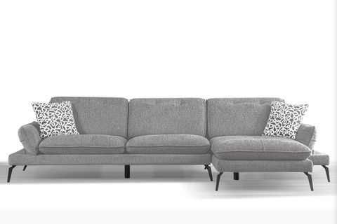 COSY KÖŞE KOLTUK, METAL AYAK, SAĞ KÖŞE, KÜL GRİ