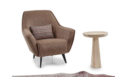 YENİ LOFT NUBUK KÖŞE TAKIMI , KAHVE