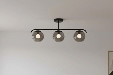 PARİS ÜÇLÜ AVİZE, FÜME SİYAH