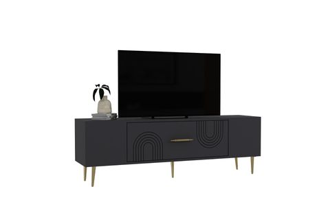 DEKOL TV SEHPASI, 2CT, ANTRASİT ALTIN
