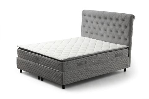 SONATA VASSİ ÇİFT KİŞİLİK BAZA+BAŞLIK+YATAK, GRİ, 160X200
