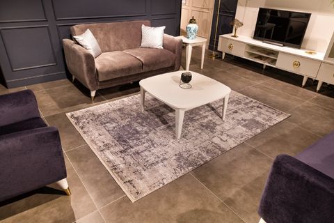 RİVA 8701 GRİANTRASİT MAKİNE HALISI 200X290