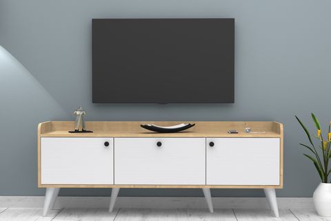 EFES TV ÜNİTESİ, MEŞE BEYAZ, 160 CM