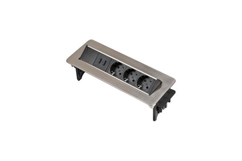 BRENNENSTUHL OFİS VE MUTFAK MASASINA AYARLANABİLİR 2 X USB 3 SOKETLİ PRİZ