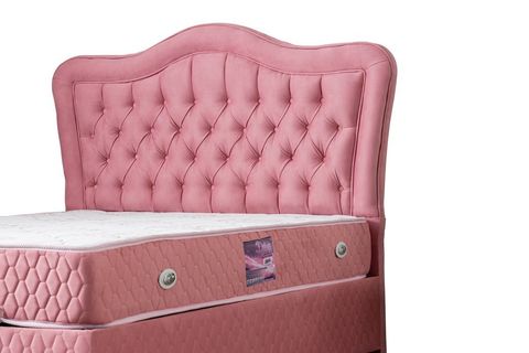 CAMELLİ NEW BAZA BAŞLIK VE YATAK SETİ, PEMBE, 90X190