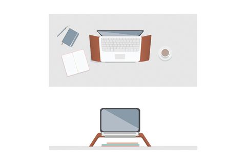 DOĞAL AĞAÇ LAPTOP MASA STANDI VE YÜKSELTİCİ NOTEBOOK TUTUCU, CEVİZ