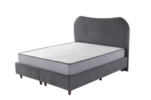 LUNA TREND BAZA VE BAŞLIK SETİ, GRİ, 120X200