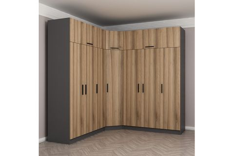 MİNAR KALE GARDIROP 1,  7 KAPAKLI,  DORE
