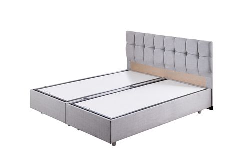 PARİS BAZA BAŞLIK VE PLUS YATAK SETİ, AÇIK GRİ, 150X200