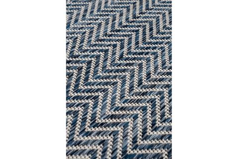 FRESCO EKRU LACİVERT YIKANABİLİR HALI 20522A, 50X80