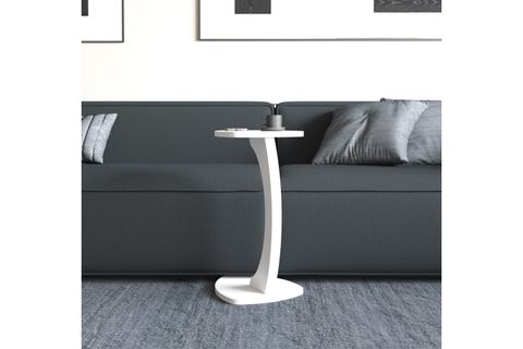 SELF TEKERLEKLİ YAN SEHPA, BEYAZ