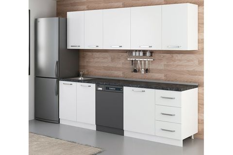 MİNAR 255 CM MUTFAK DOLABI BEYAZ 255 B9