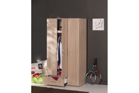 ADORE MAX 3 KAPILI TEK ÇEKMECELİ GARDIROP - İTALYAN MEŞE