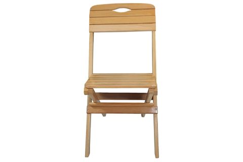 BYSAY VERNİKLİ AHŞAP KATLANABİLİR  BAHÇE MUTFAK BALKON TERAS SANDALYESİ