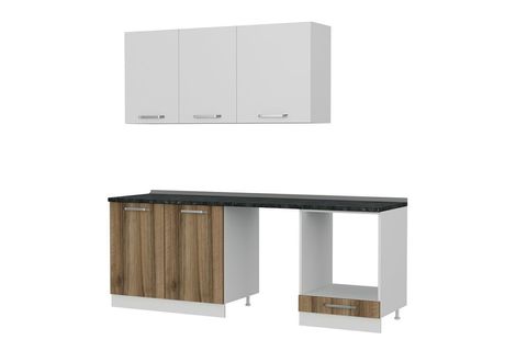 MİNAR 220 CM MUTFAK DOLABI BEYAZ DORE 220 D13
