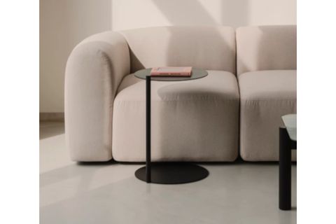 NAPOLYON METAL YAN SEHPA, OVAL, SİYAH