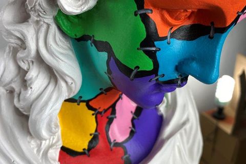 HERA WHITE ZOMBIE POP ART DEKORATİF ROMA YUNAN HEYKELLERİ