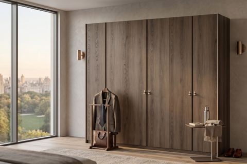 MADERA AHŞAP KAPAKLI GARDIROP, 6 KAPAKLI
