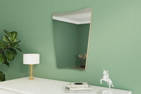 MONEAYNA VELİZA DEKORATİF KONSOL AYNASI, KUM BEJİ