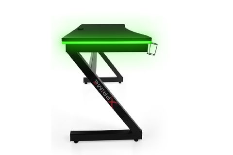 XPRİME MARKUS RGB LEDLİ OYUNCU MASASI, KIRMIZI