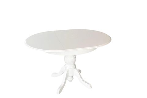 ROMA BEYAZ AHŞAP AÇILIR MASA, TAKIMI 100X100