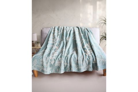 THE MİA THROW KOLTUK ŞALI PÜSKÜLLÜ YEŞİL 170X130