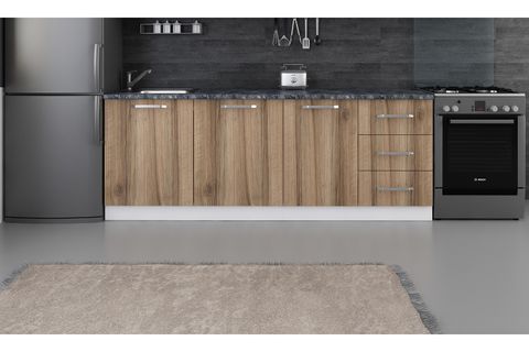 MİNAR 220 CM MUTFAK DOLABI BEYAZ DORE 220-D1-ALT MODÜL