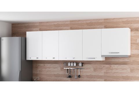 MİNAR 255 CM MUTFAK DOLABI BEYAZ 255-B5-ÜST MODÜL