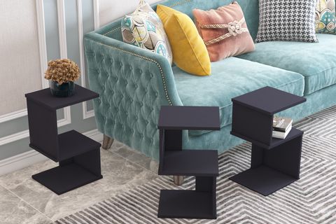 ENDOR ZİGON SEHPA, ANTRASİT, 3 RAFLI