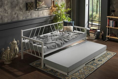 GLORY DAYBED YAVRULU METAL KARYOLA, BEYAZ, 90X200