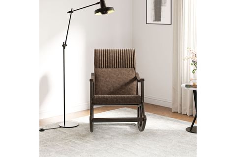 COZY PLUS SALLANAN SANDALYE, KAHVERENGİ MİNDER, CEVİZ AYAK